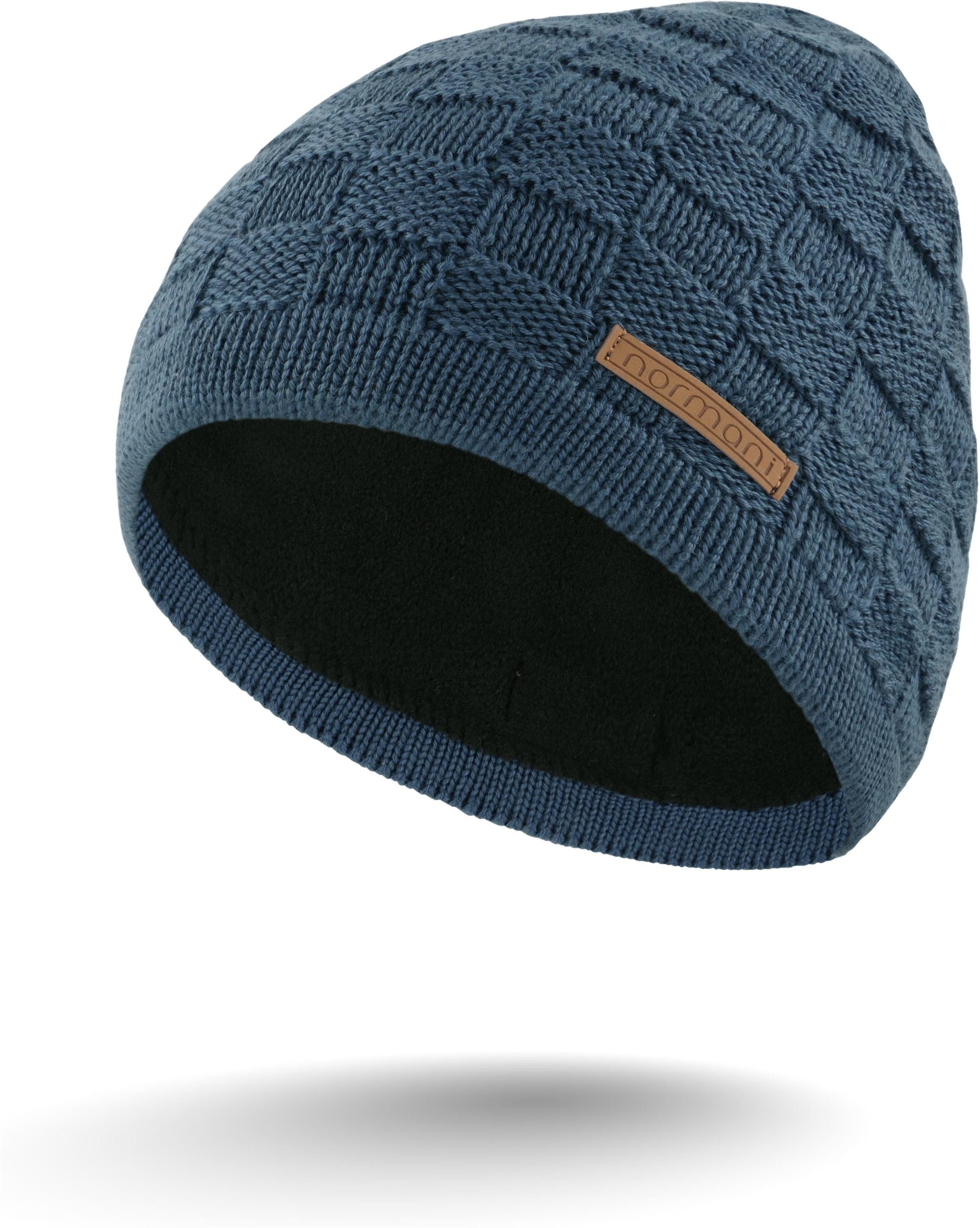 normani Strickmütze Merinowoll-Mütze mit Design Yuma