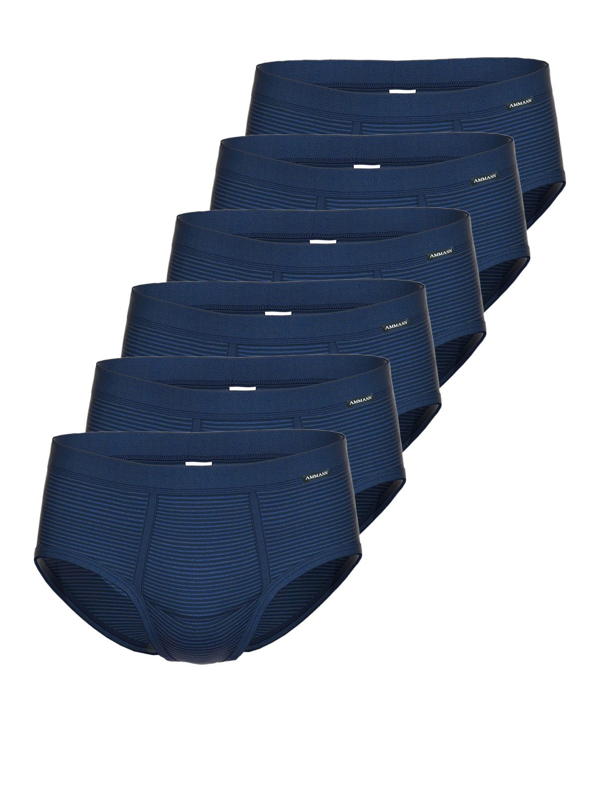 Ammann Slip 6er Pack Slip mit Eingriff Day Classic / Jeans Fei (Spar-Set, 6-St) mit eingriff