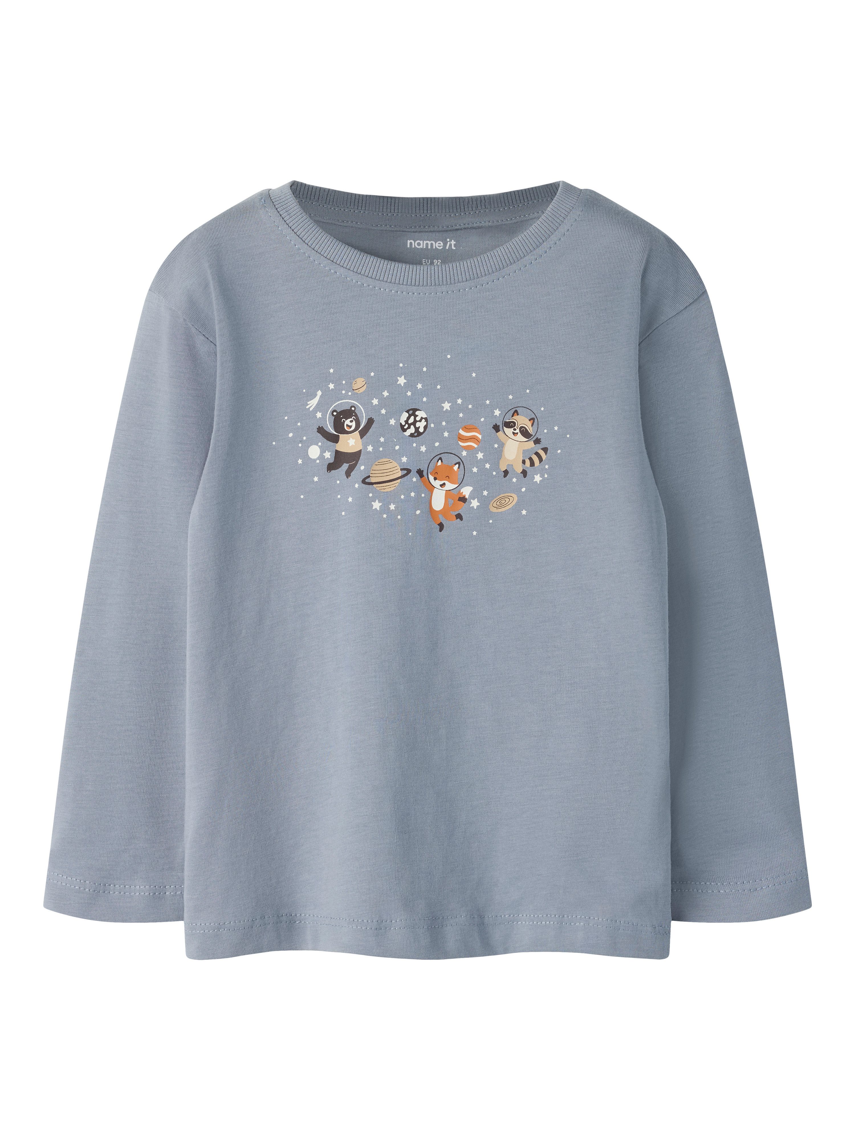 Name It Langarmshirt NMMVICTOR LS NREG TOP Baumwolle, regular fit