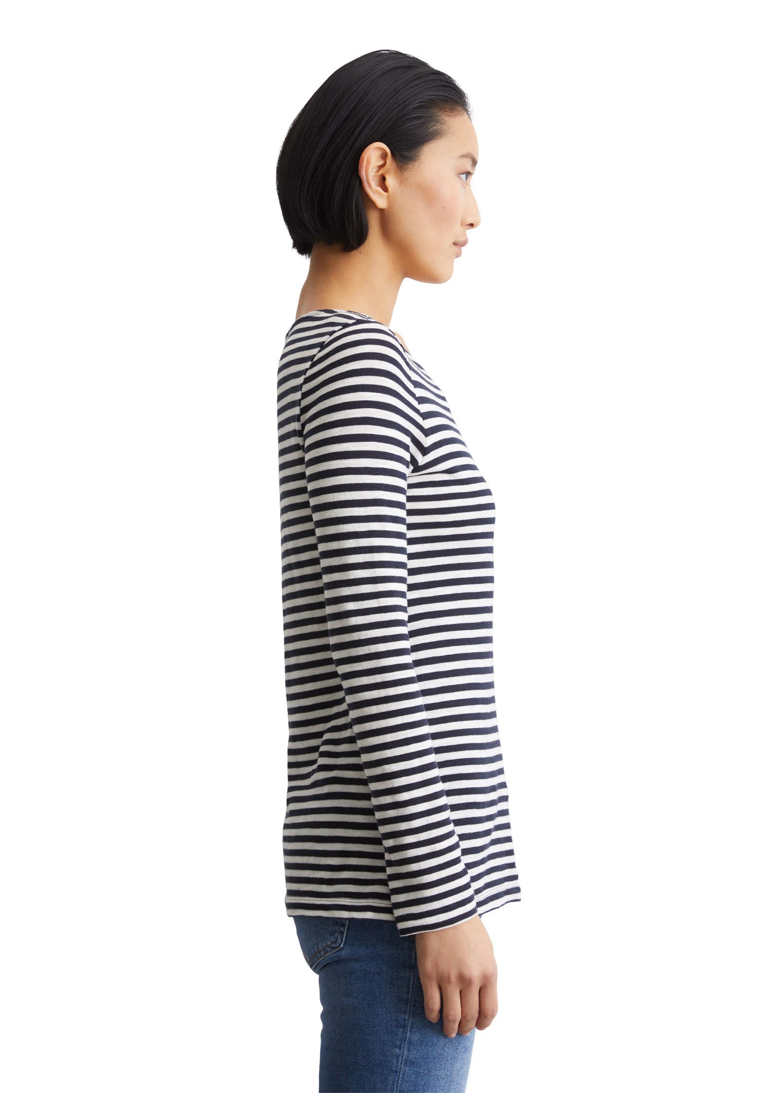 Marc O'Polo Langarmshirt aus Organic Cotton günstig online kaufen