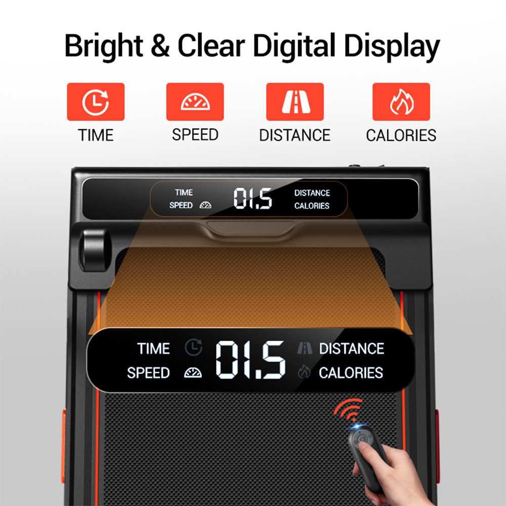 ROBORE Laufband X5 9% Steigung, klappbares Laufband bis 10 km/h, Dreifach-Dämpfung und 2.5 PS leisem Motor, 136 kg maximale Belastung