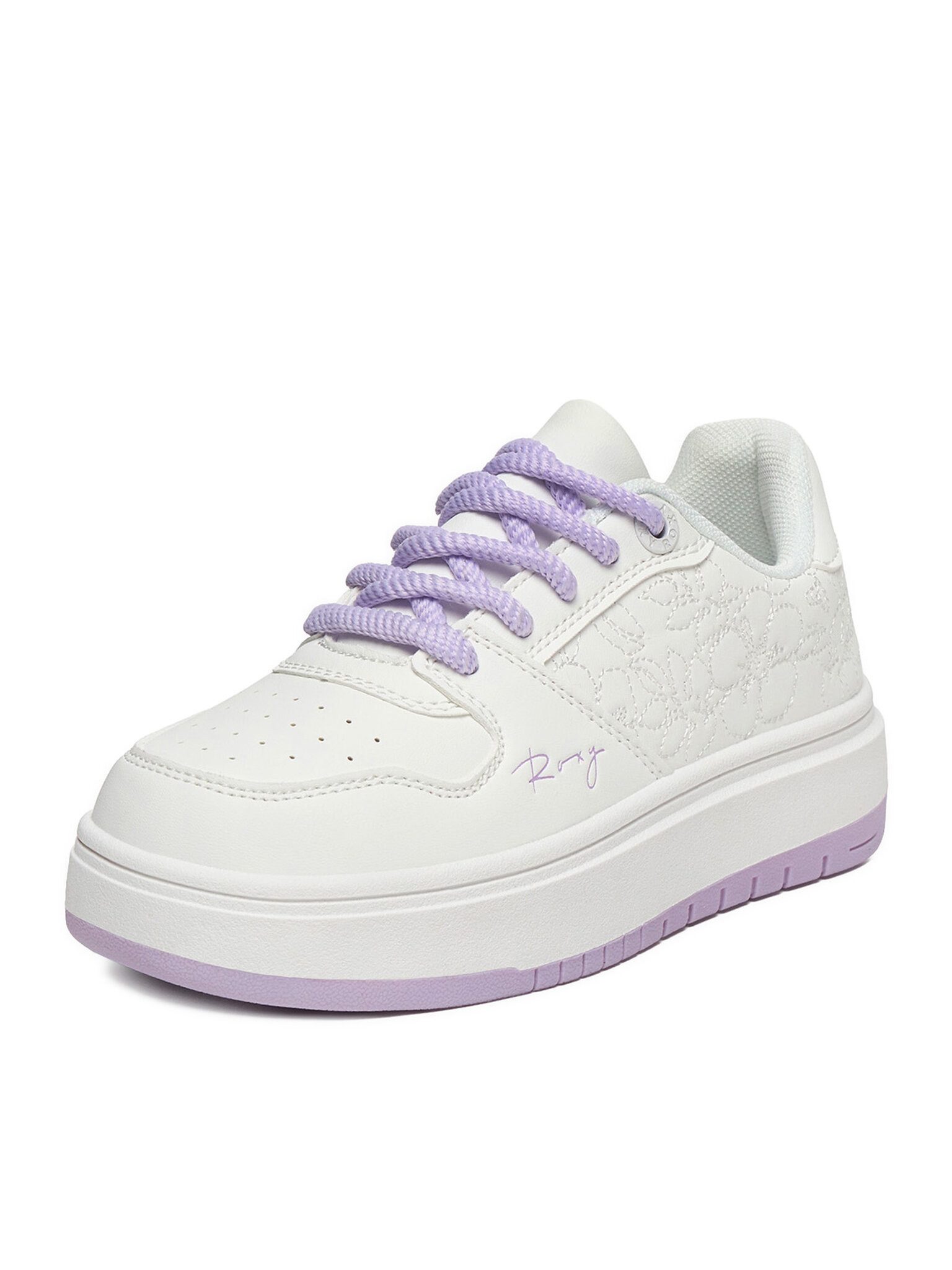 Roxy Roxy Sneakers Mädchen Weiß ROXY-CEOWB-3512701 Weiß Lila Sneaker – Bild 2 von 5