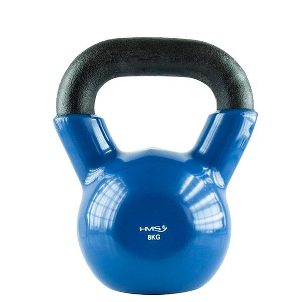 HMS Kettlebell Kugelhantel 8 kg Heimtraining, (Set, Multi-Gelenkübungen), bietet optimalen Halt und maximale Kontrolle