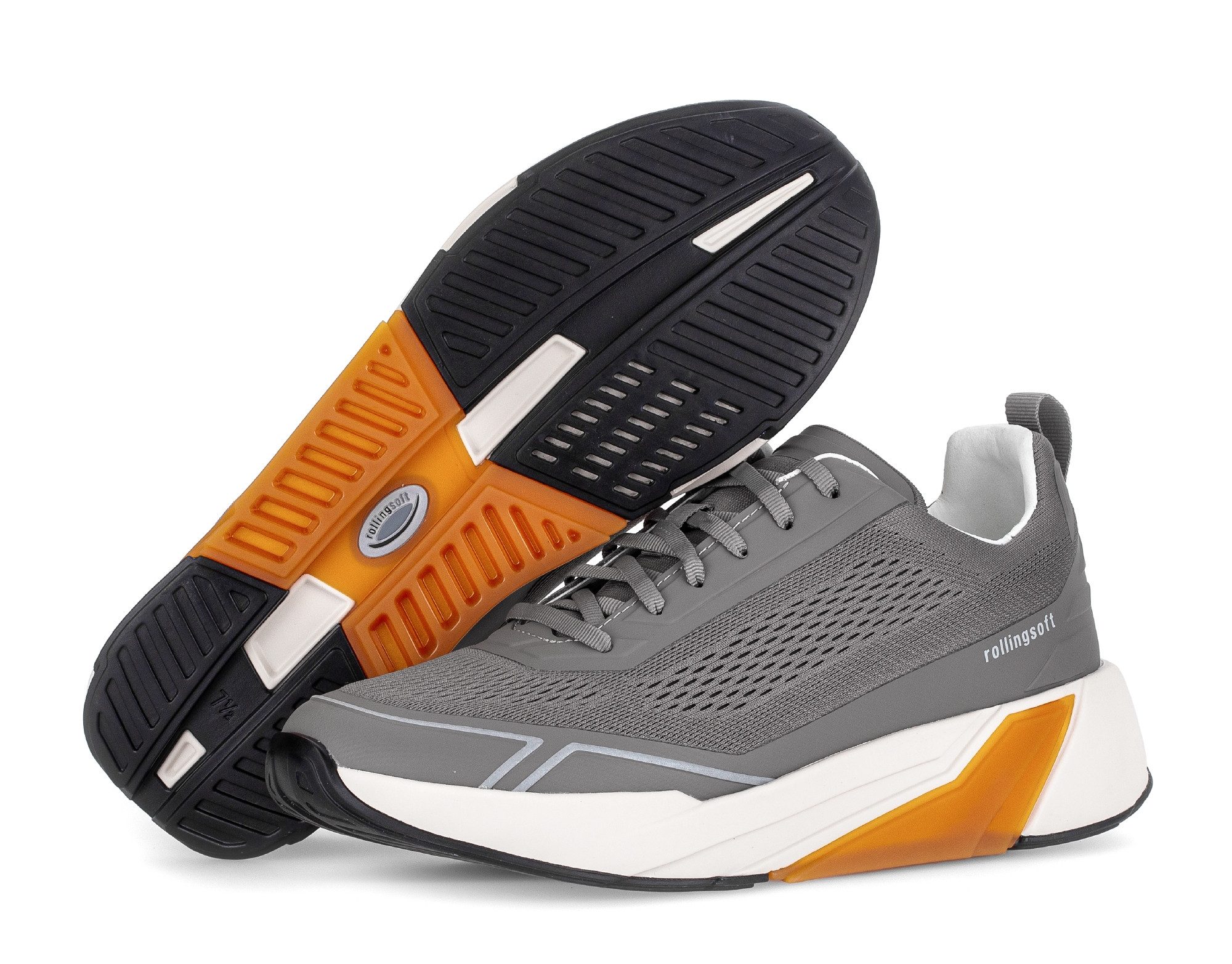 rollingsoft Sneaker, Freizeitschuh, Halbschuh, Schnürer mit Details in der Sohle, G-Weite