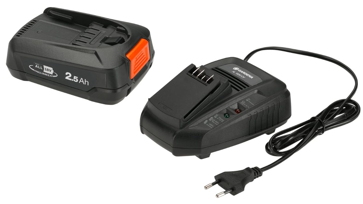 GARDENA P4A PBA 18 V/45 + AL 1830 CV, 14906-20 Akku-Set Akku-Ladestation