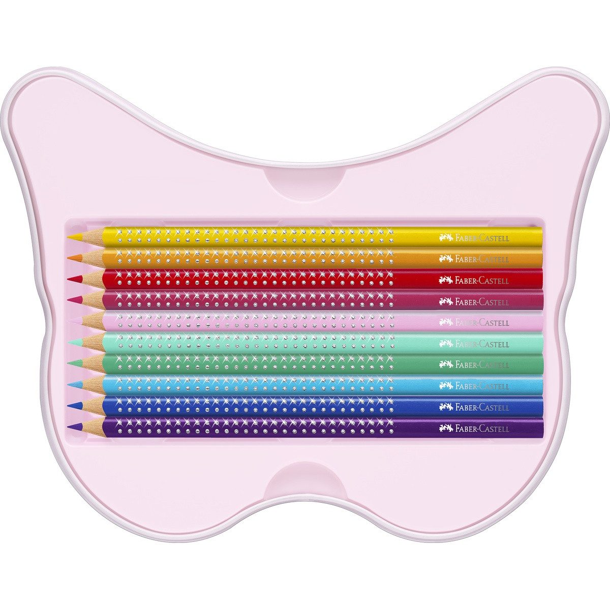 Faber-Castell Buntstift FABER-CASTELL Geschenkset Buntstifte Sparkle Schmetterling 20 Stück – Bild 4 von 5