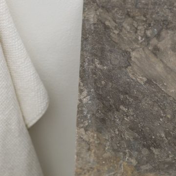 wohnfreuden Waschbecken Marmor Standwaschbecken SEVEN 90 cm grau (Kein Set), 125850
