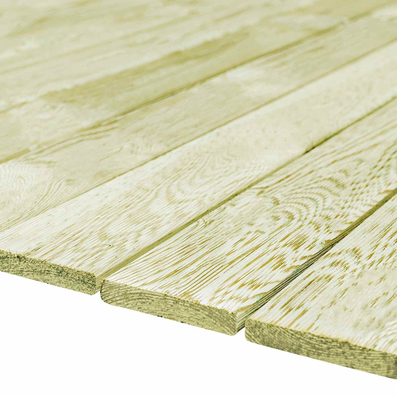 vidaXL Terrassendielen Terrassendiele 12 Stk. Grün imprägniert 1,44 m², BxL: je 12x100 cm, (12-St)