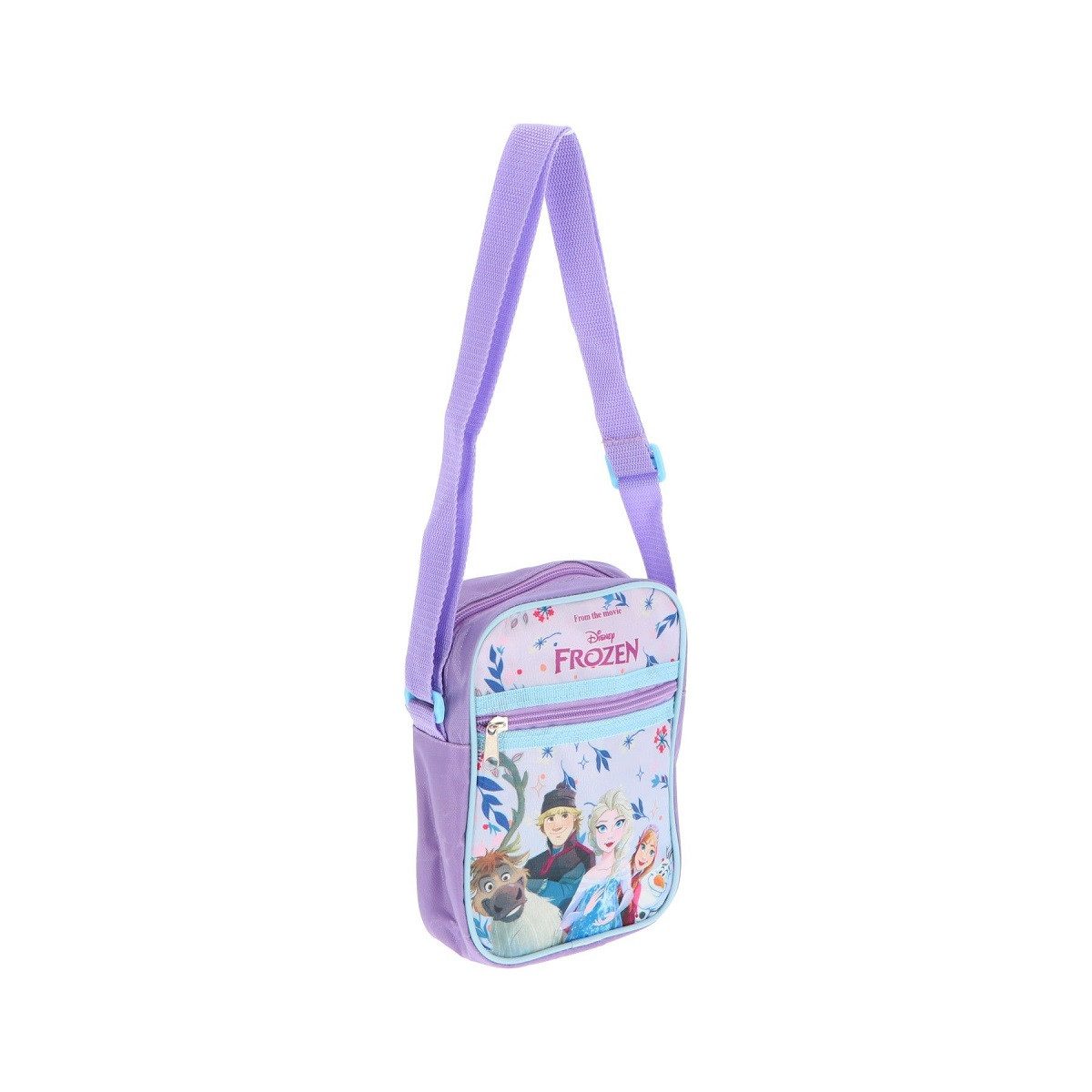 Textiel Trade B.V. Umhängetasche Kinder – Disney Schultertasche Elsa & Anna Motiv (1-tlg), ideal für Schule und Reisen, perfekt für Snacks oder Taschengeld