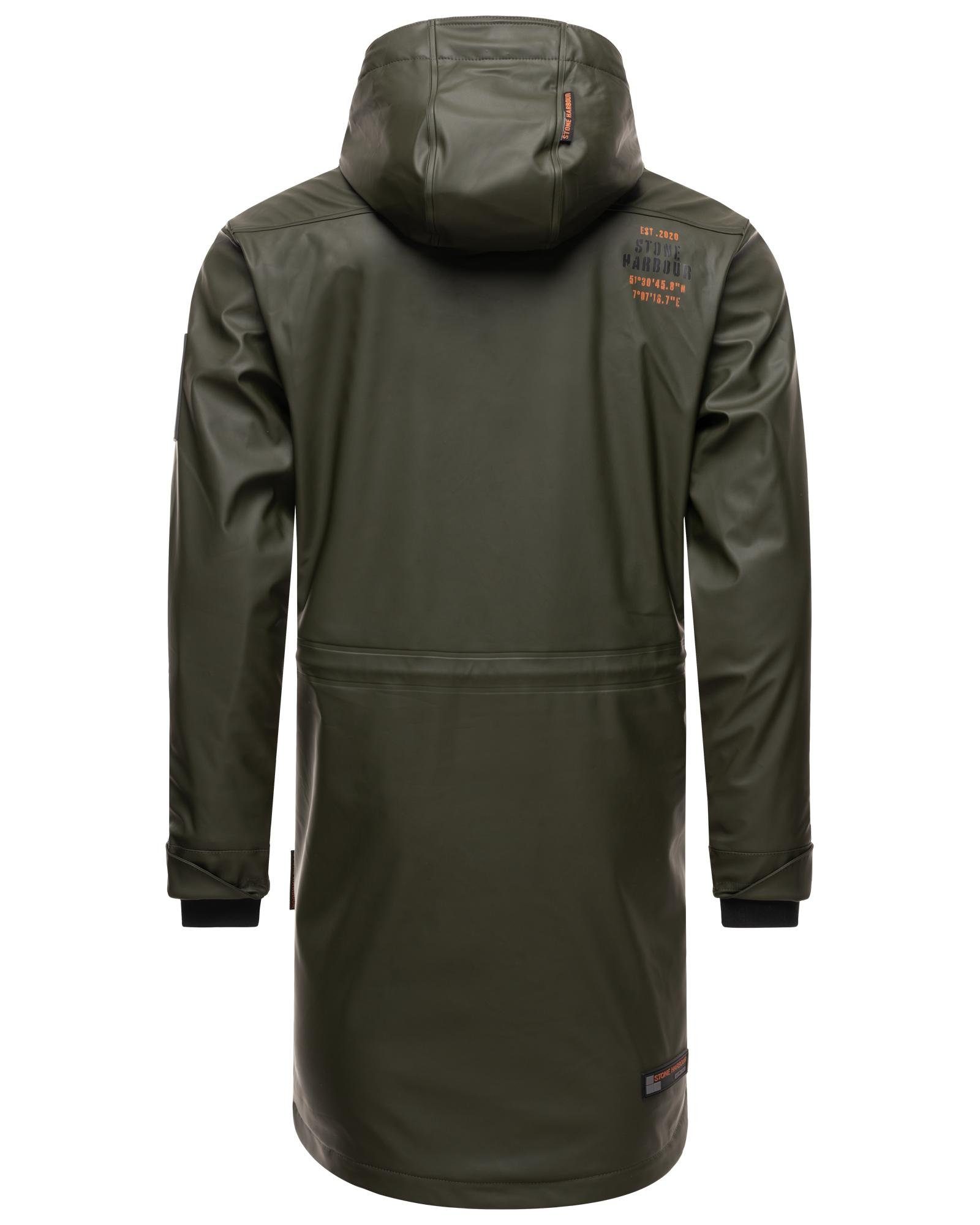 Stone Harbour Regenmantel Verdaan Wasserdichter Regenparka mit Fleece-Innenfutter