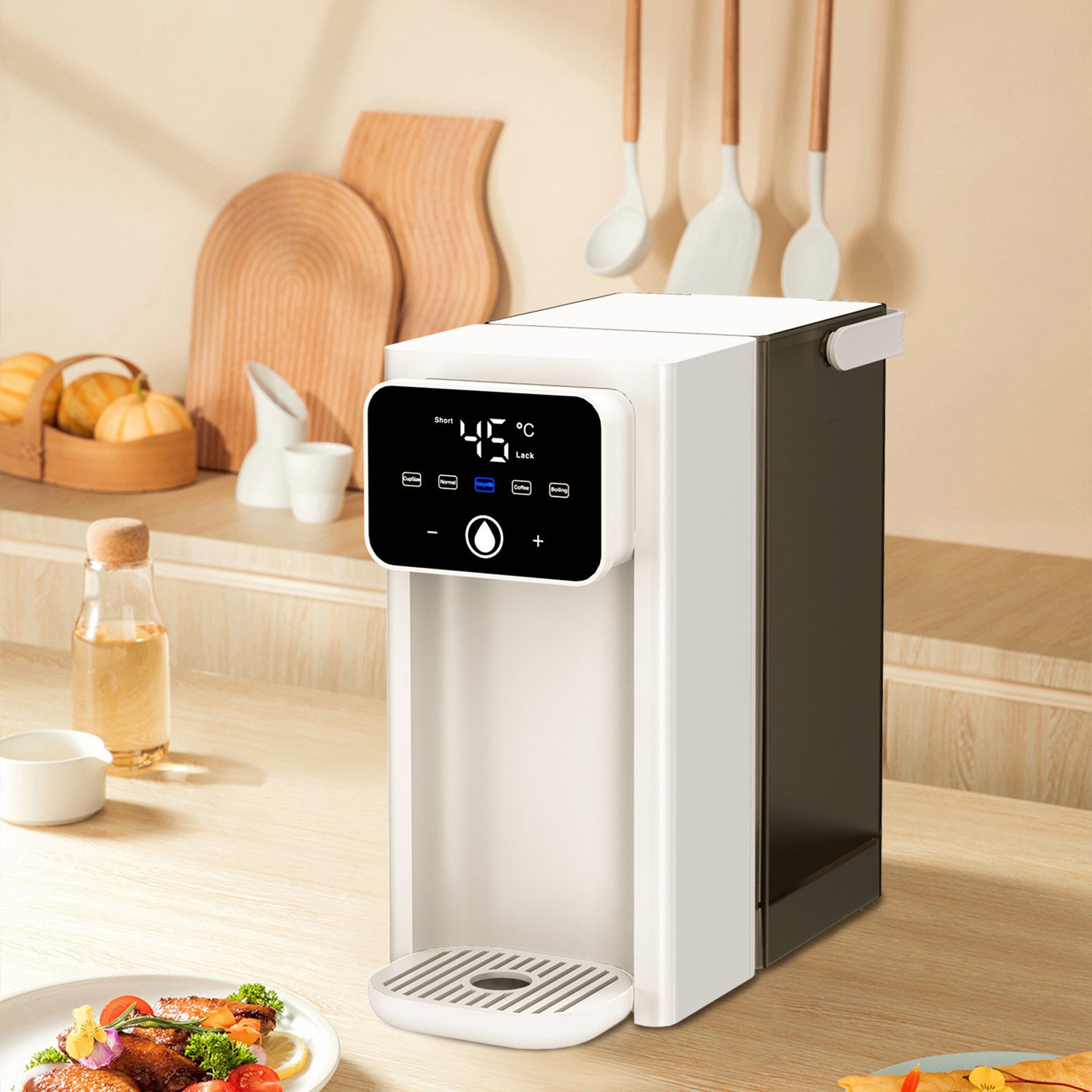 OYLCDI Wasserkocher Heißwasserspender, 3 L Temperaturstufen (25-100°C), 2000,00 W, Wassertank abnehmbar, Touch-Bedienung,Memory-Funktion