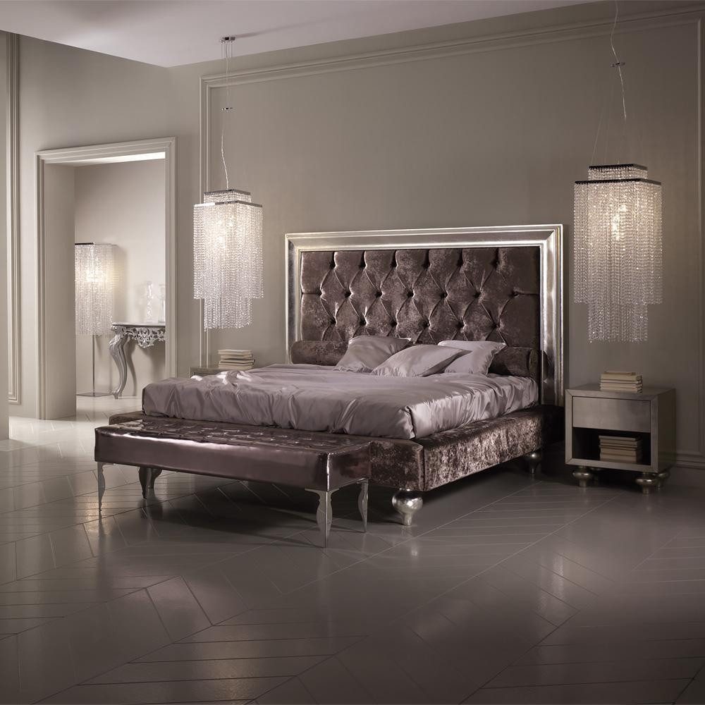 Bett Neues Doppelbett mit königlichem Textil im Palasthotel-Stil, Luxus