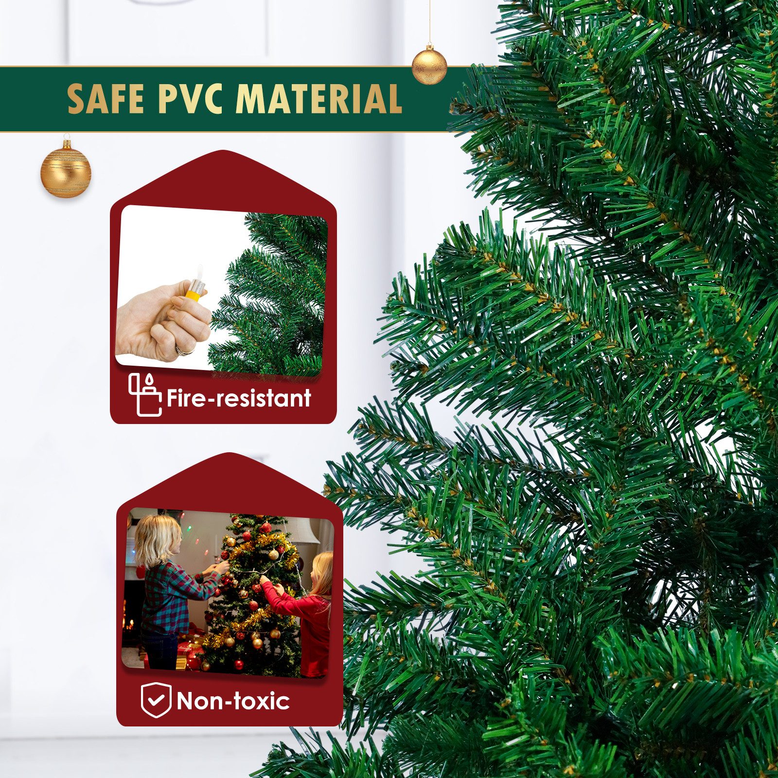 CCLIFE LED Baum Led Lichterbaum Künstlicher Weihnachtsbaum Innen Lichterdek günstig online kaufen