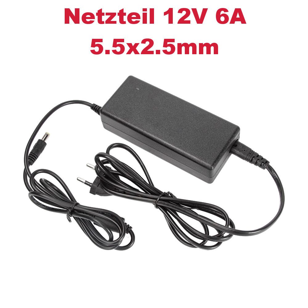 Trade-Shop Stromkabel 12V 6A ersetzt LSE9901B1250 LSE9802A1240 SYS1126-6012 Netzteil (Ersatznetzteil / Netzstecker u.a. für LED-Streifen, LED-Lichterketten)
