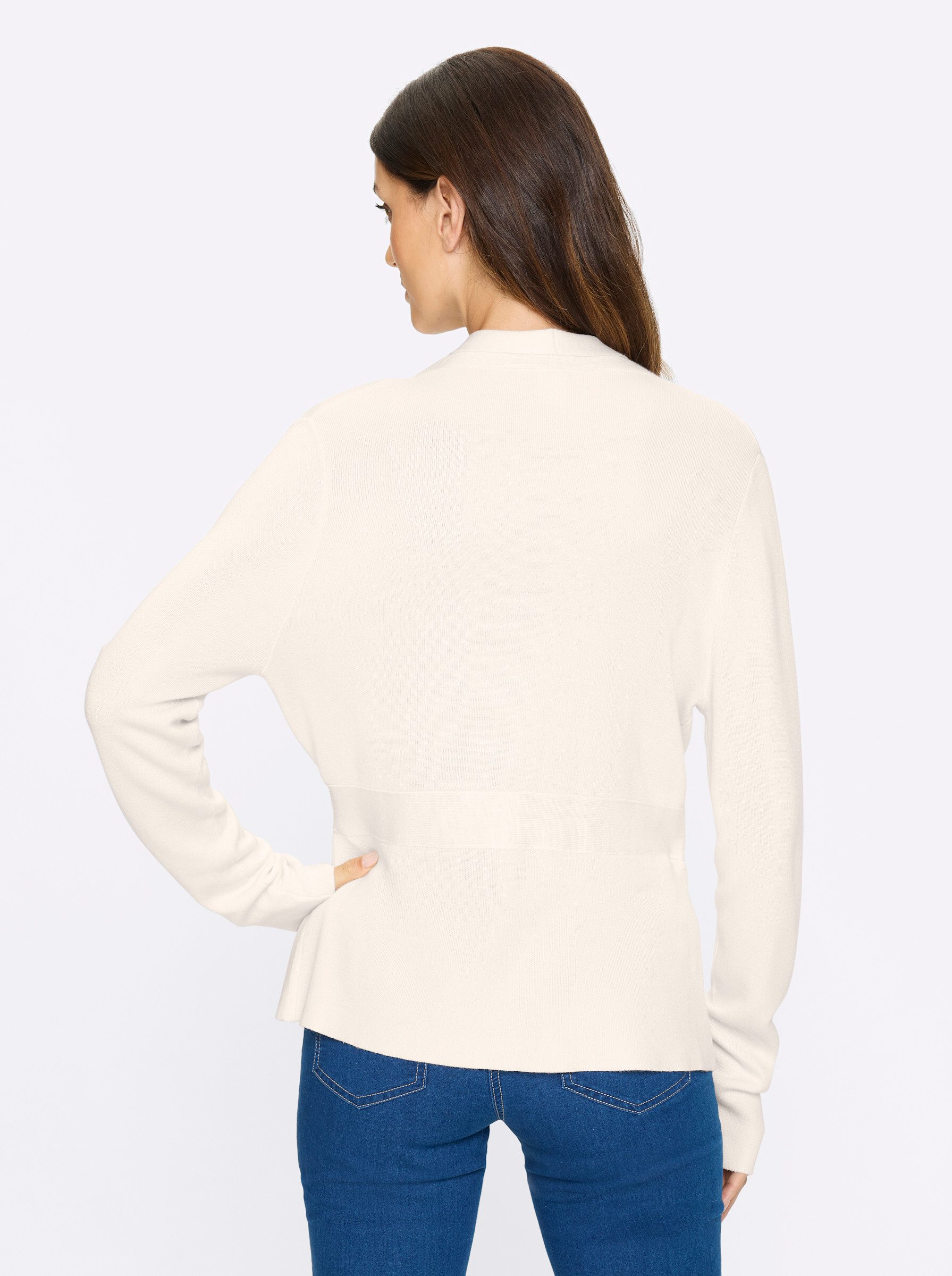 heine Strickjacke Strickjacke Langarm Feinstrick