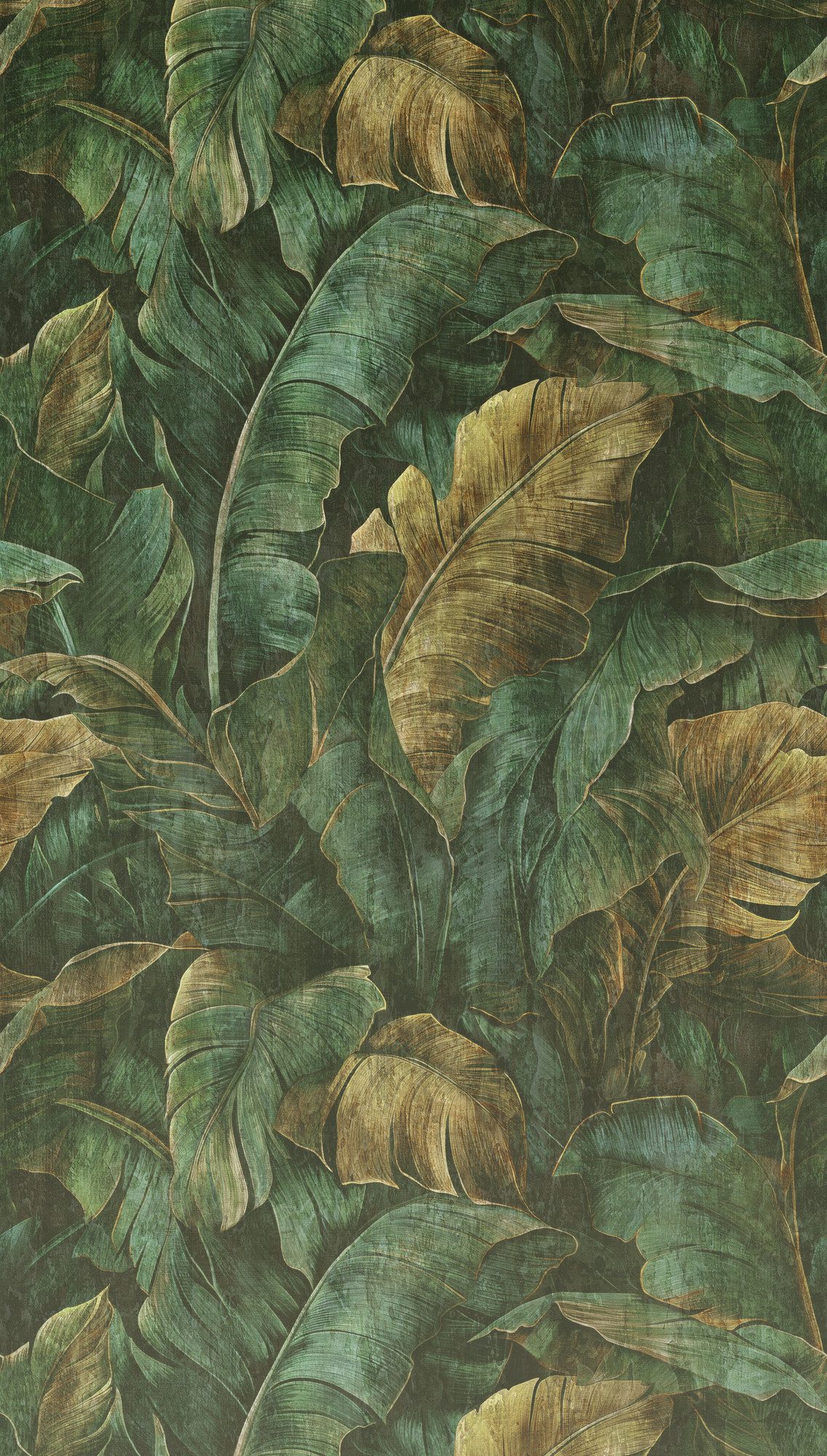 living walls Fototapete The Wall 4 Botanic – Tropische Palmenblätter Vlies-Fototapete, leicht strukturiert, matt, tropisch, botanisch, (1 St), Tropische Palmenblätter mit natürlicher Tiefenwirkung
