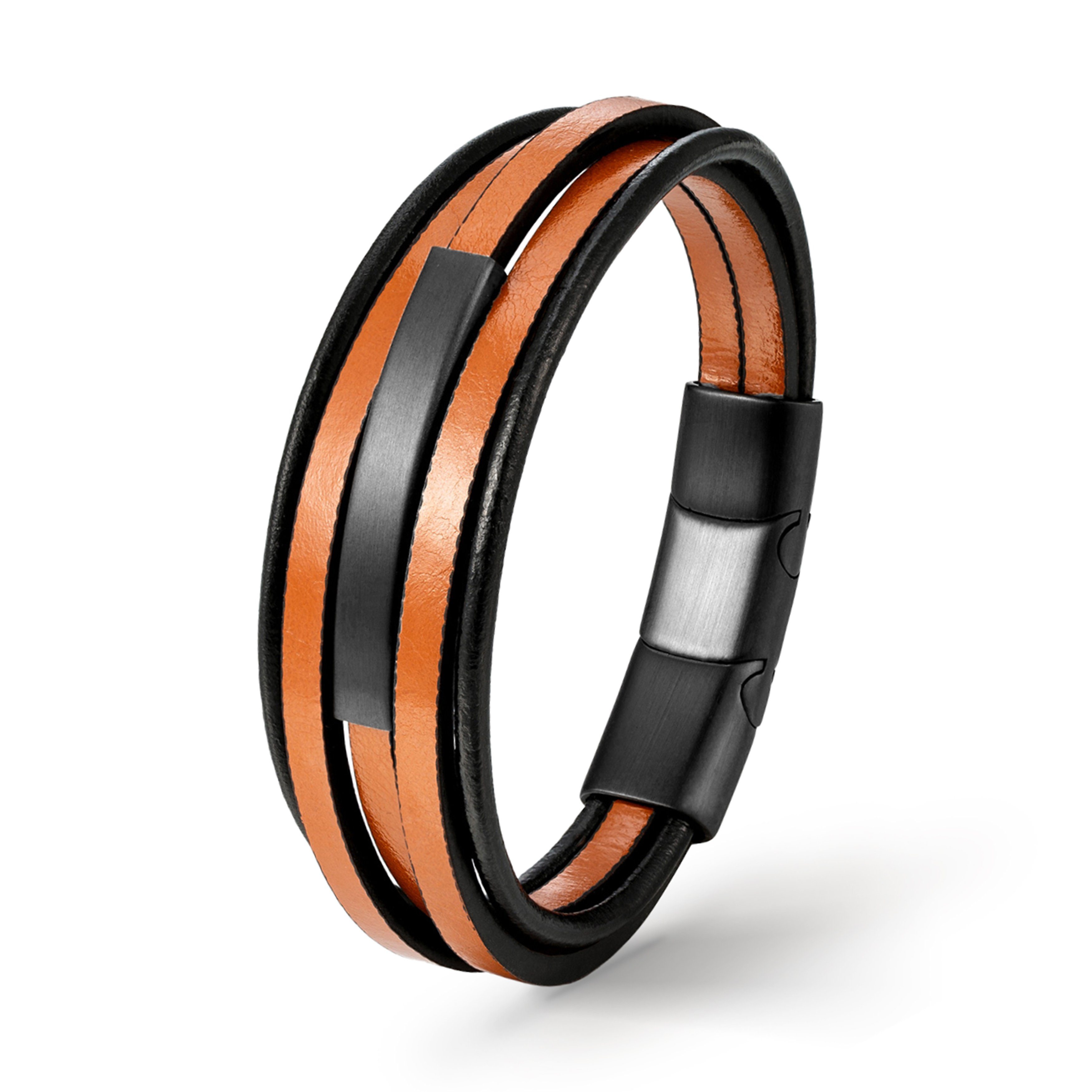 Lederarmband Lederarmband Herren " MOCHA" double layer, braun