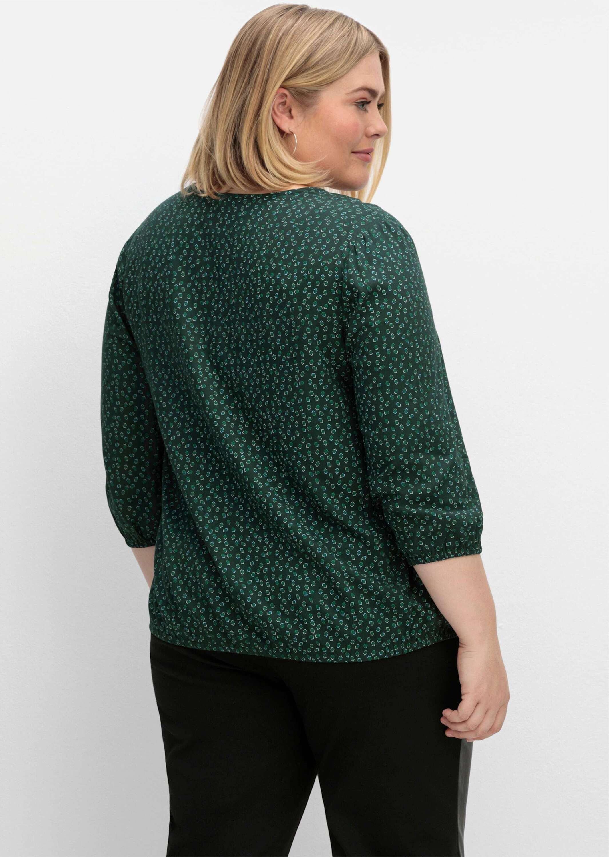 Sheego Klassische Bluse Tunika 3/4-Arm günstig online kaufen