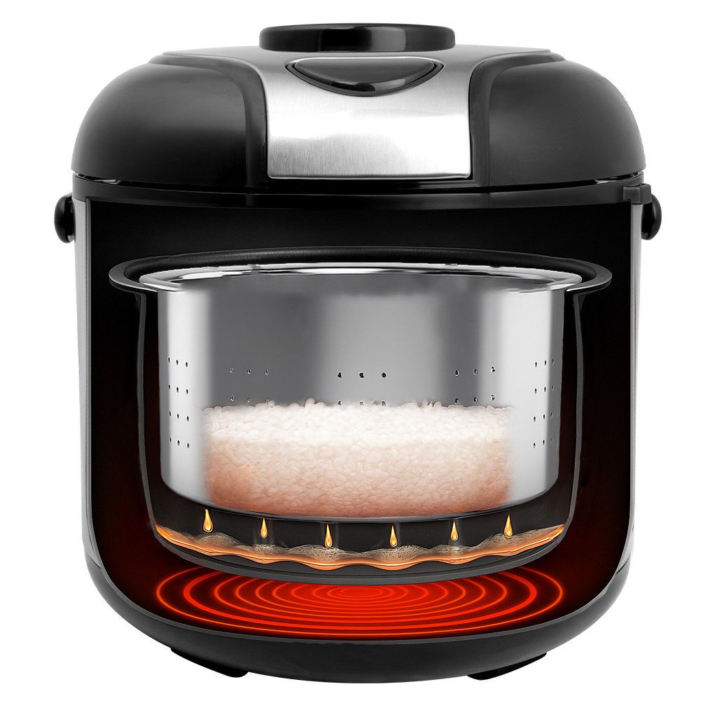 Gastroback Reiskocher RiceControl low carb & steam 3 L, 500 W
