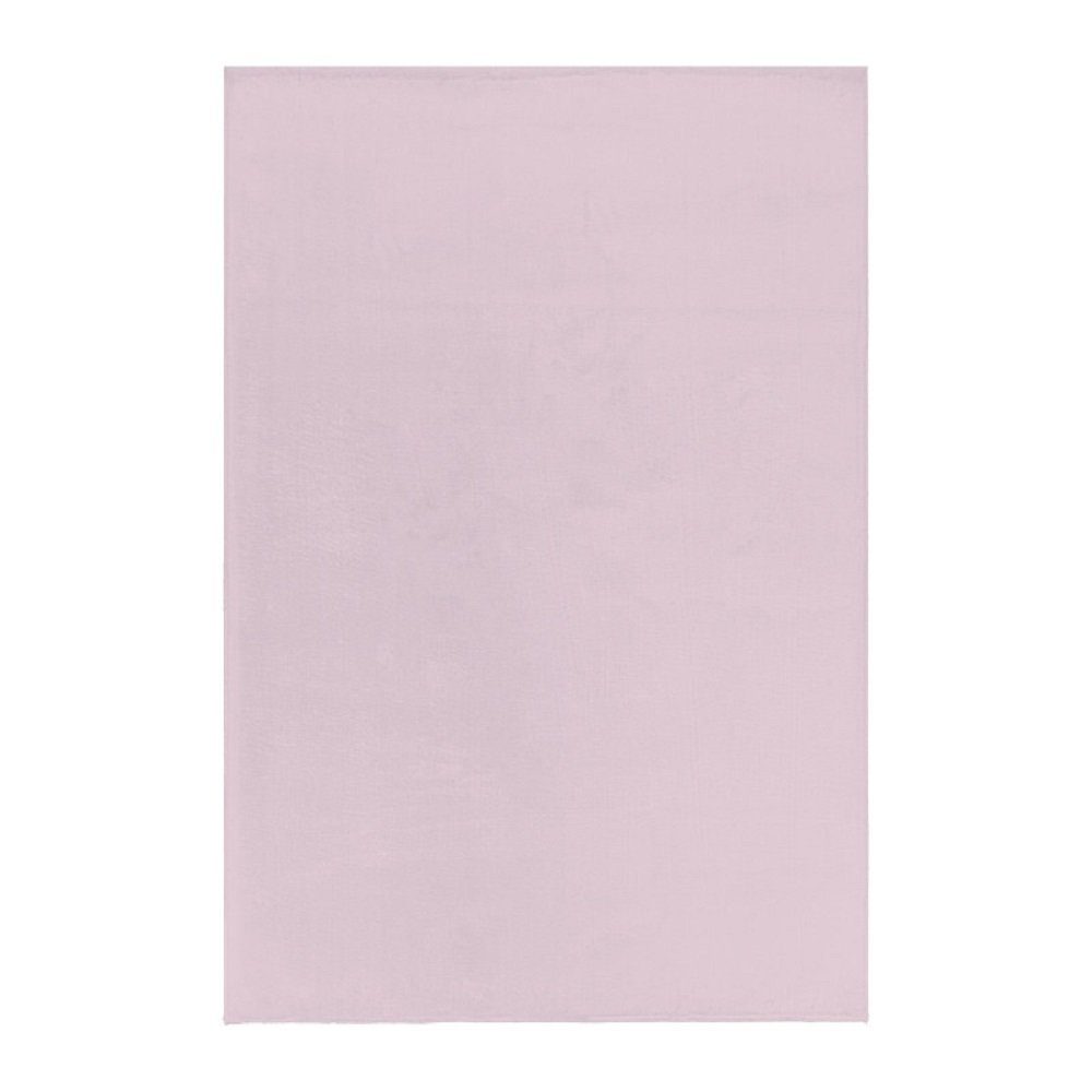 Farben, Rechteck, 25 Höhe: Kurzflor und Giantore, Teppich waschbar Verschiedene uni mm Rosa