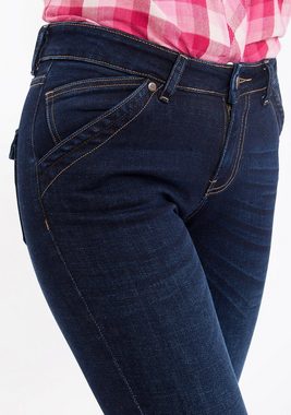 QueenKerosin Bootcut-Jeans Nina mit Klappentaschen