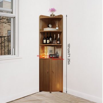 TWSOUL Eckschrank Eckschrank,, Kreativer Eckschrank in L-Form, Wohnzimmer-Eckschrank 30*30*181cm