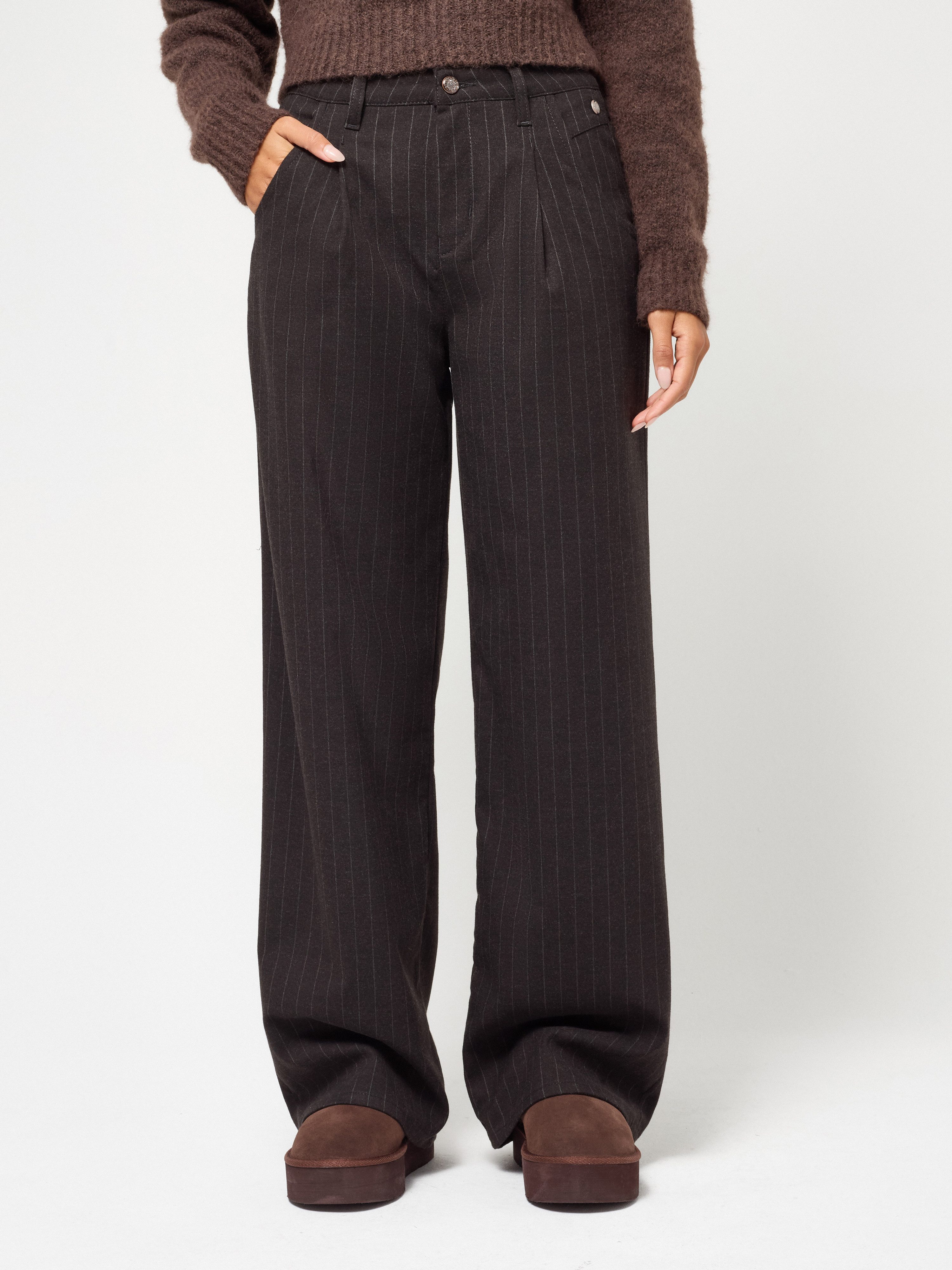 GANG Bundfaltenhose 94SILVIA WIDE mit hoher Taille