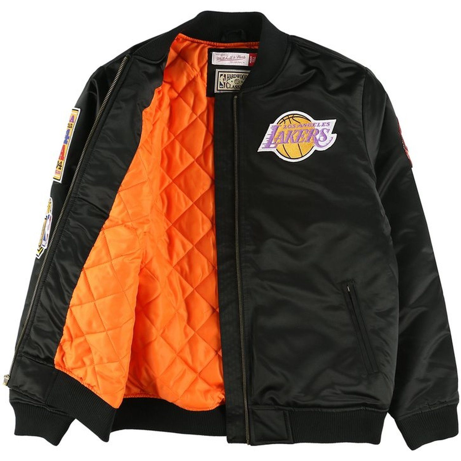 Mitchell & Ness Bomberjacke Satin FLIGHT Los Angeles Lakers