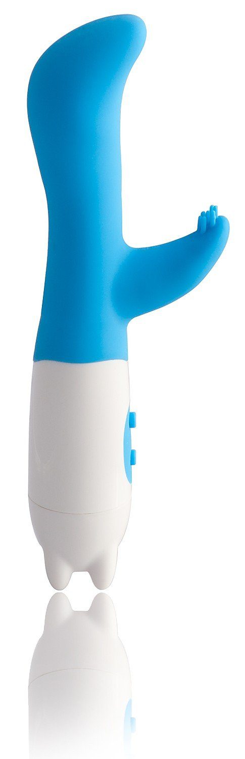 milami G-Punkt-Vibrator G-Spot Sextoy Vibrator mit extra Klitorisstimulation, mit extra Klitorisstimulation blau