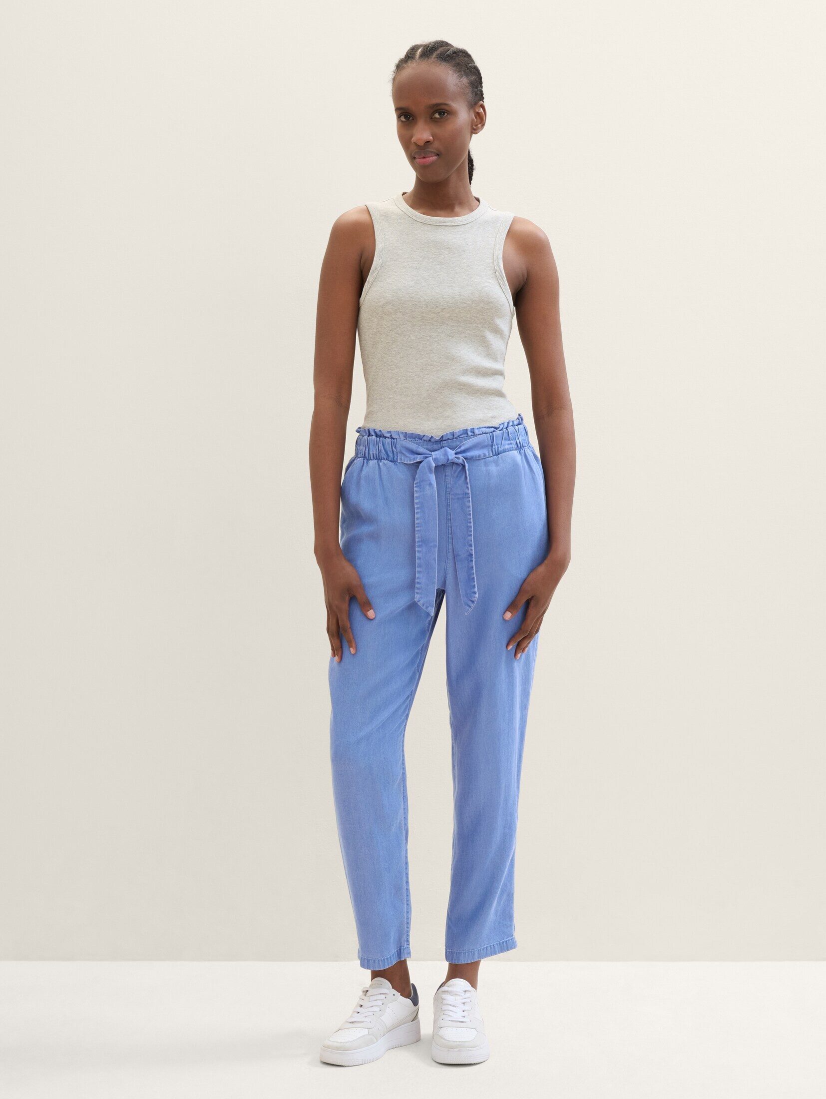 TOM TAILOR Denim Stoffhose Paperbag Hose günstig online kaufen