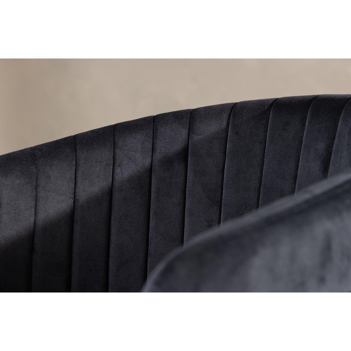 BOURGH Esszimmerstuhl SELMA 2er Set Esstischstühle - Stuhl in schwarz