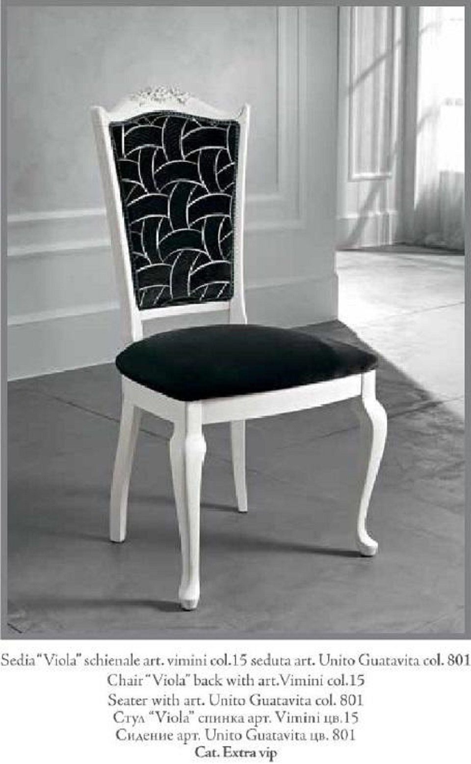 JVmoebel Stuhl Stuhl Klassischer Design Luxus Esszimmer Italienische Möbel Neu