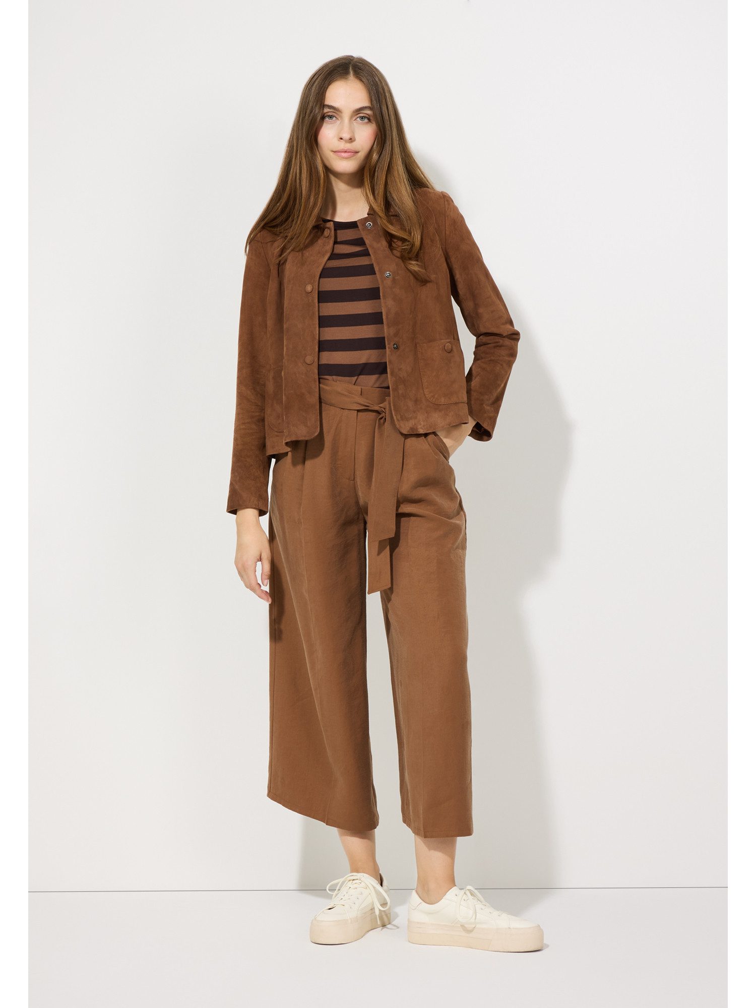MORE&MORE Culotte 7/8 Hose mit Bindegürtel günstig online kaufen