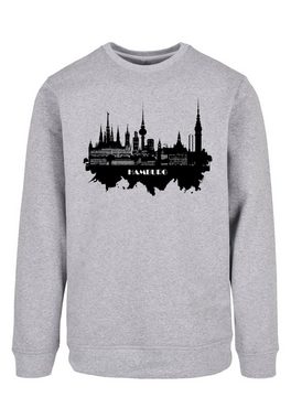 F4NT4STIC Kapuzenpullover Cities Collection - Hamburg skyline Print