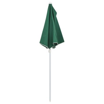 vidaXL Balkonsichtschutz Halb-Sonnenschirm mit Mast 180x90 cm Grün