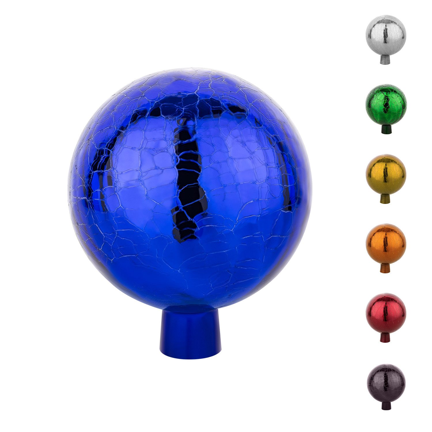 VERDOBA Gartenfigur Gartenkugel für Außen - Gartendeko Rosenkugel Dekokugel für den Garten, Glas