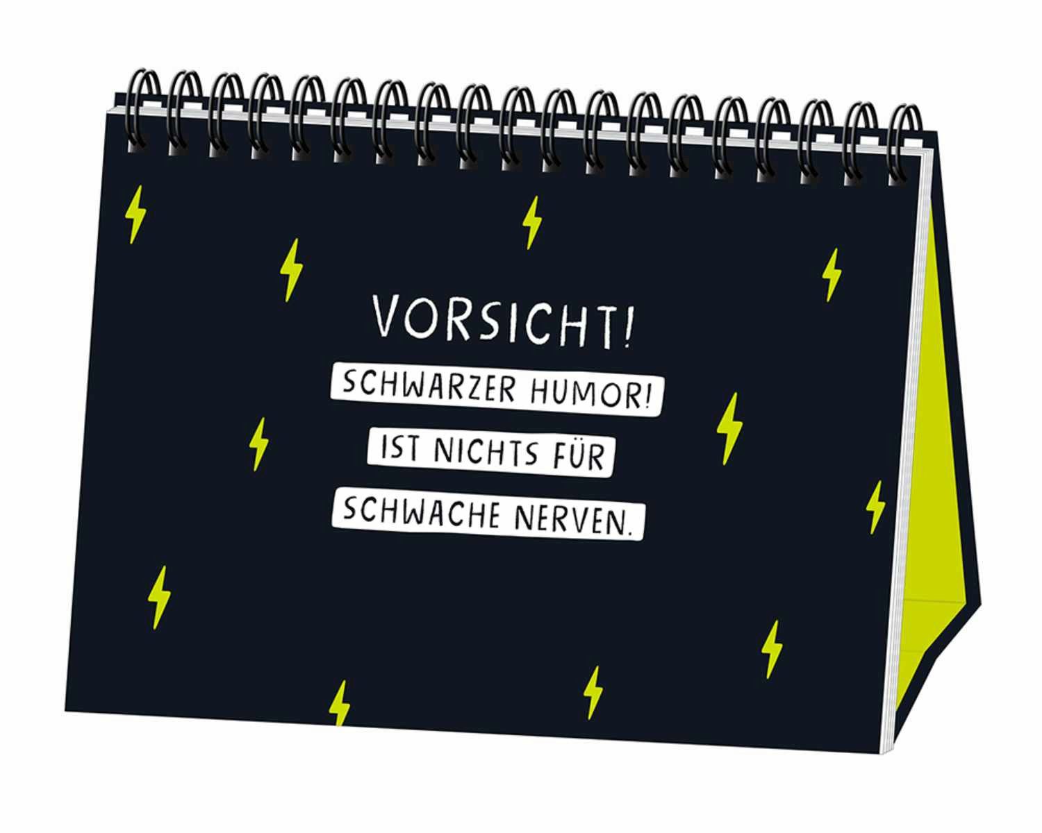 Grafik Werkstatt Buchkalender Spiralbuch "Ich kaufe ein i und möchte lösen", scharzer Humor, Buch