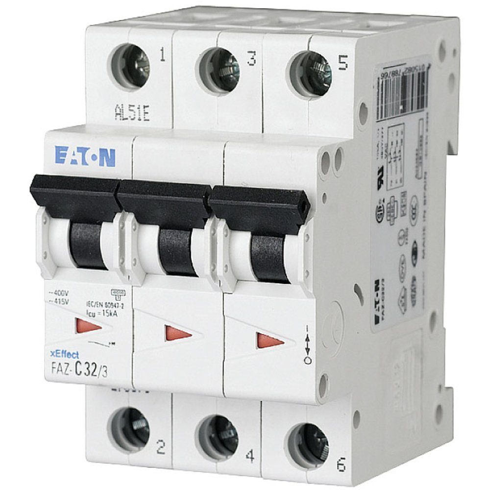 Schalter Eaton 278867 FAZ-C6/3 Leitungsschutzschalter 6 A 400 V/AC