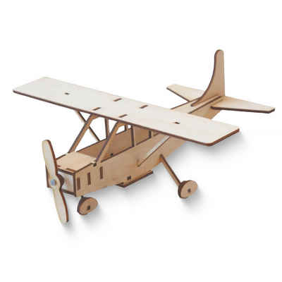 matches21 HOME & HOBBY Holzbaukasten Holzbausatz „Flugzeug Cessna“ Modell Bastelset