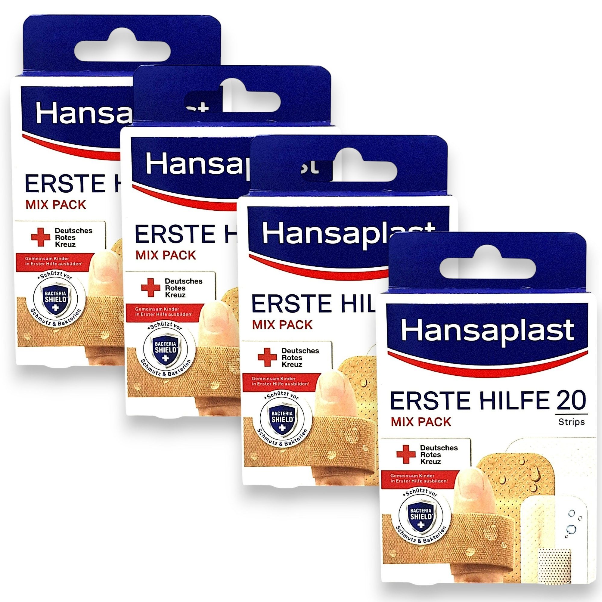 Hansaplast Wundpflaster 4x Hansaplast Erste Hilfe Mix Pack 4x 20 Stück