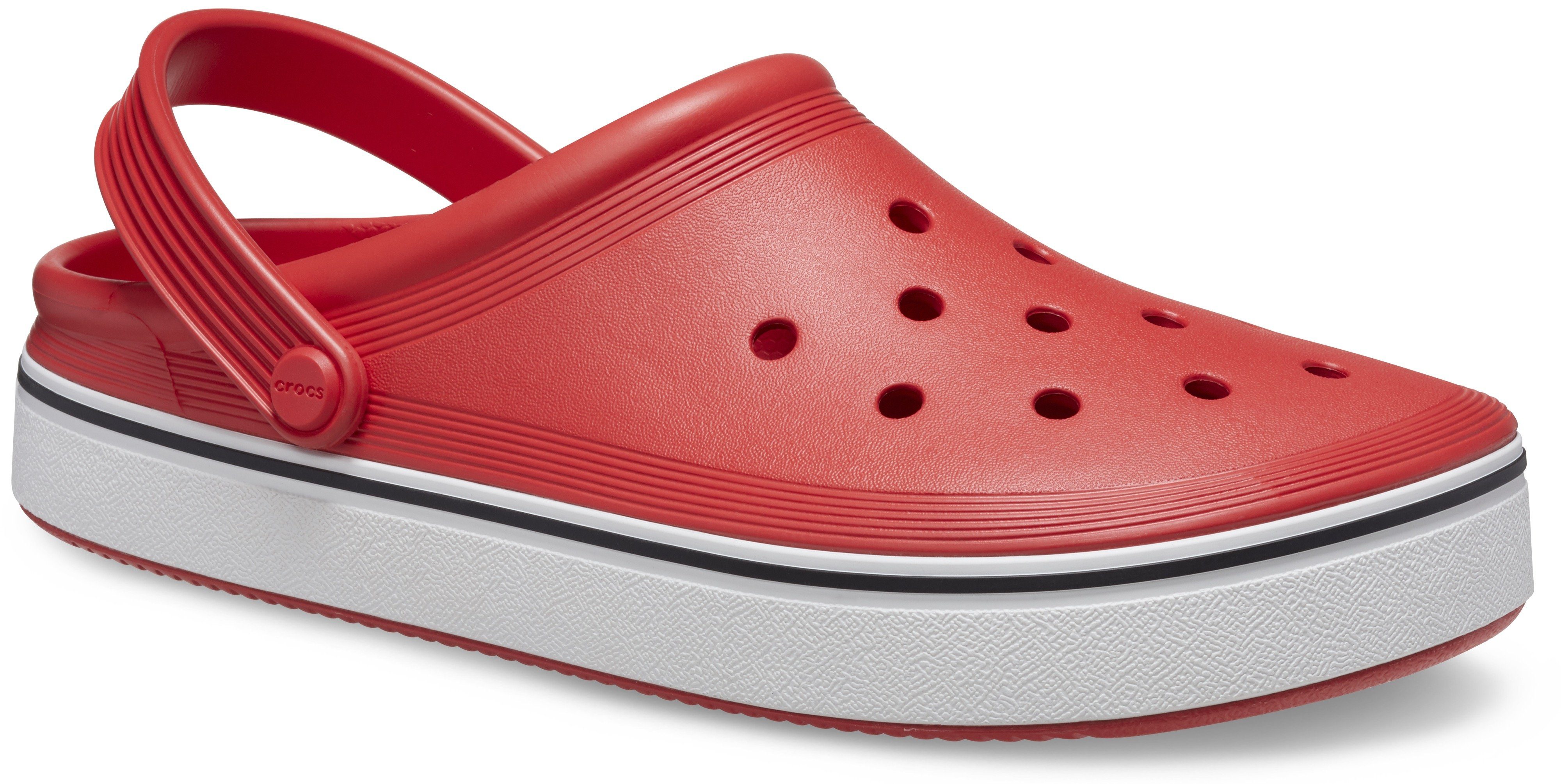 Crocs Crocband Clean Clog Clog mit schwenkbarem Fersenriemen rot