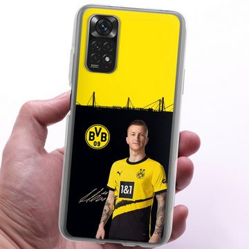 DeinDesign Handyhülle Borussia Dortmund Marco Reus BVB Marco Reus 23/24, Xiaomi Redmi Note 11 Silikon Hülle Bumper Case Handy Schutzhülle