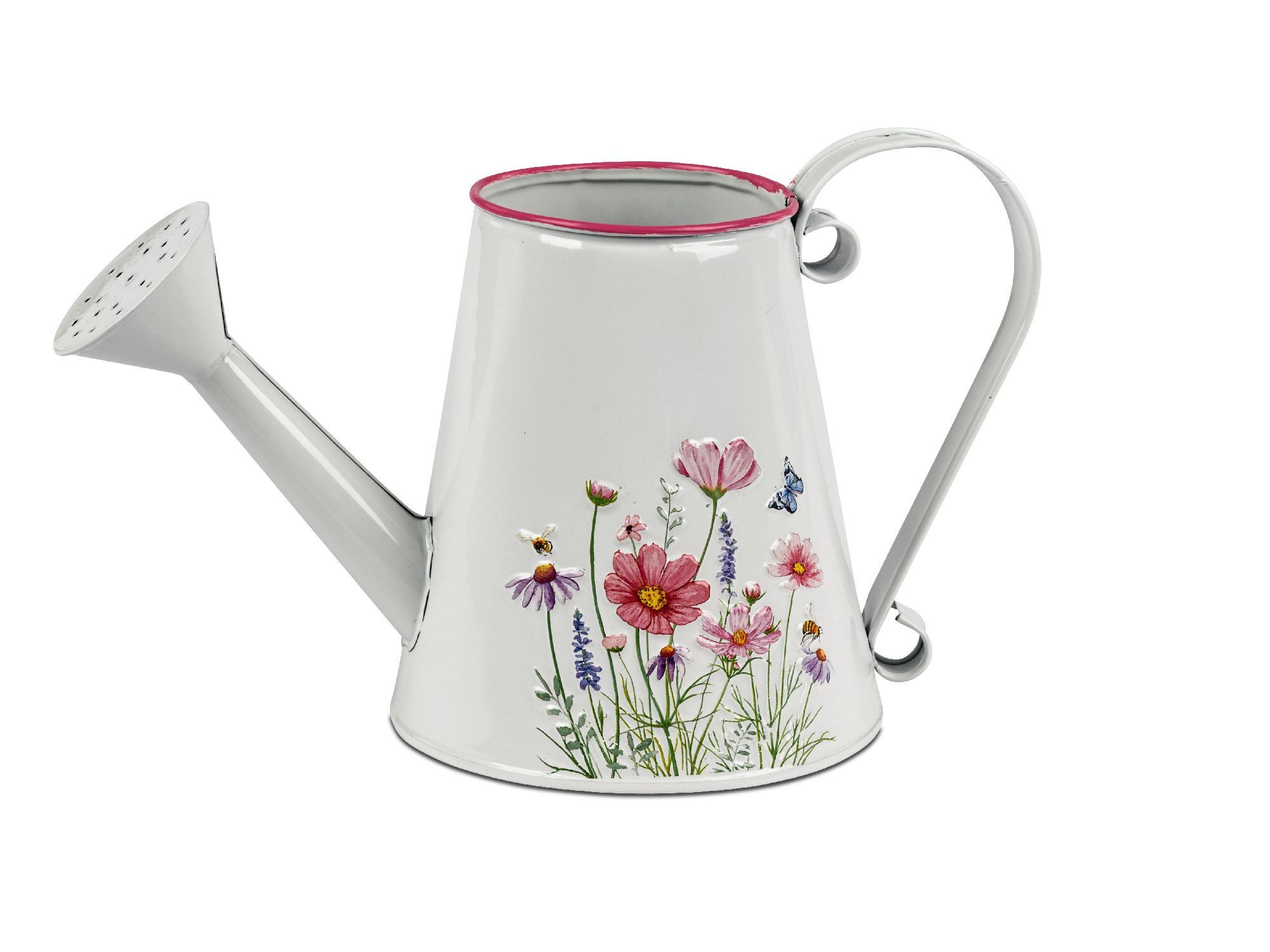 formano Gießkanne Blumenwiese, Farbe: Weiß, Motiv: Blumen