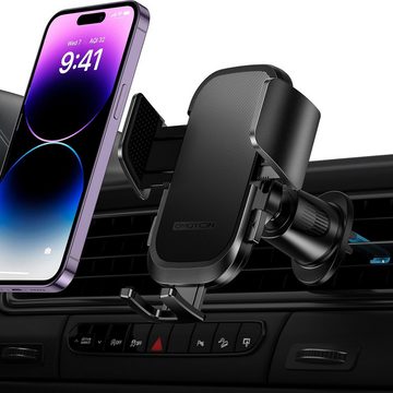 OKWISH KFZ Auto Halterung Autohalterung Handyhalterung Lüftung Handyhalter Smartphone-Halterung, (bis 7,00 Zoll, 1-tlg., 360° Drehbar EIN-Knopf-Release Lüftungsgitter sicher, für 4 bis 7-Zoll)
