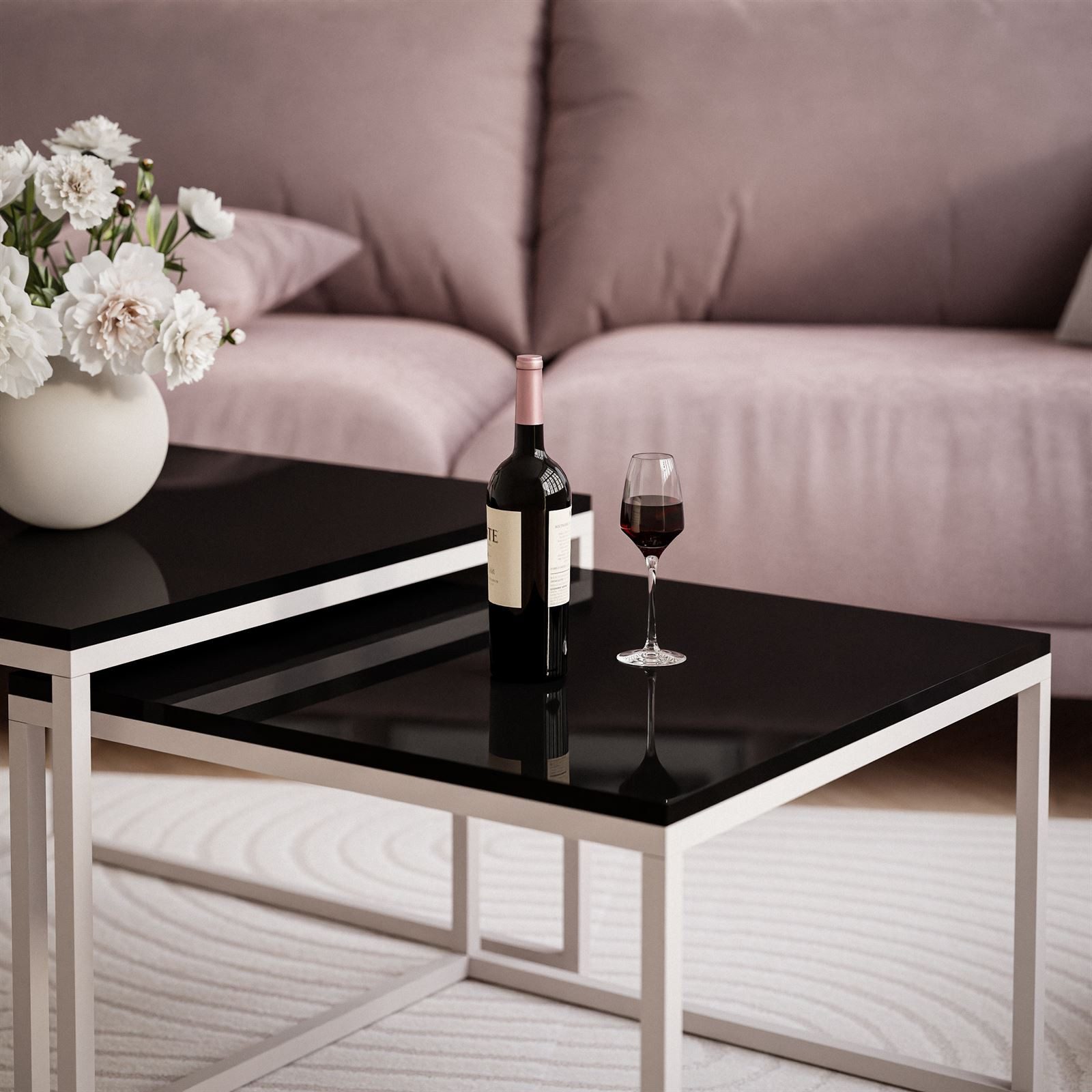 Lookway Couchtisch YOSHI 2in1 KASCHMIR (2er-Set), Breite: 70 cm und 60 cm