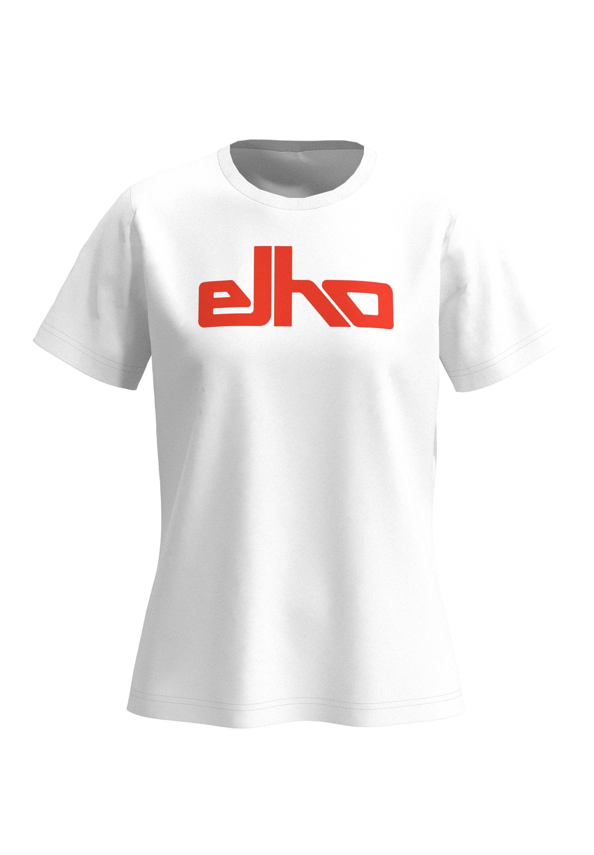 Elho Rundhalsshirt LAUSANNE (1-tlg) mit elho Logo-Print