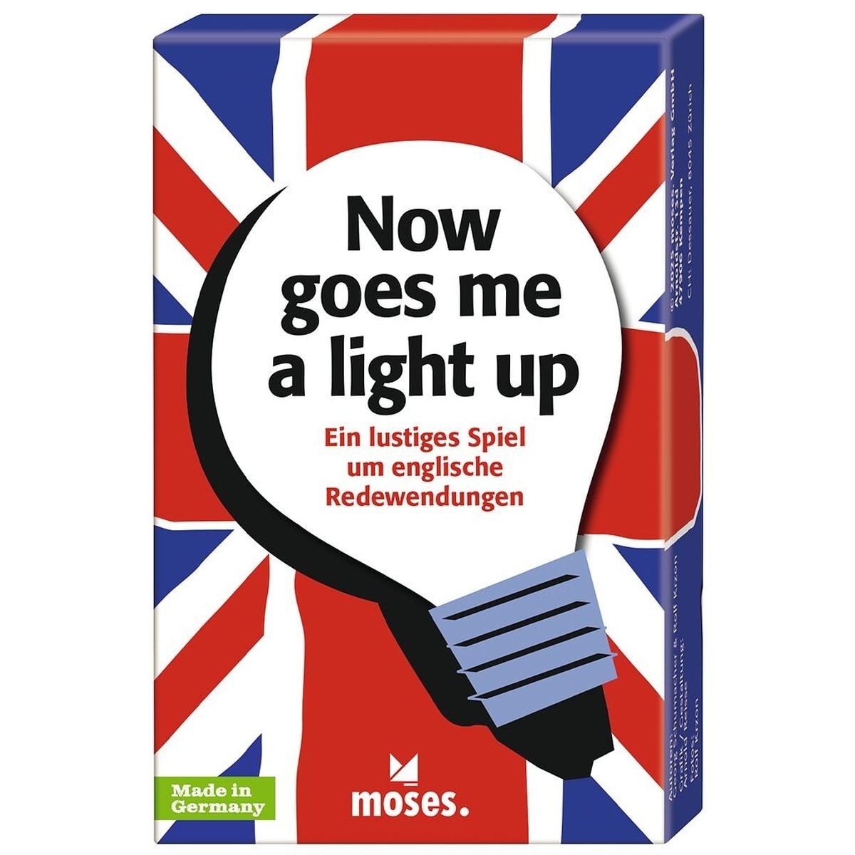 Moses. Verlag Spiel now goes me a light up - Quizspiel rund um englische Redewendungen