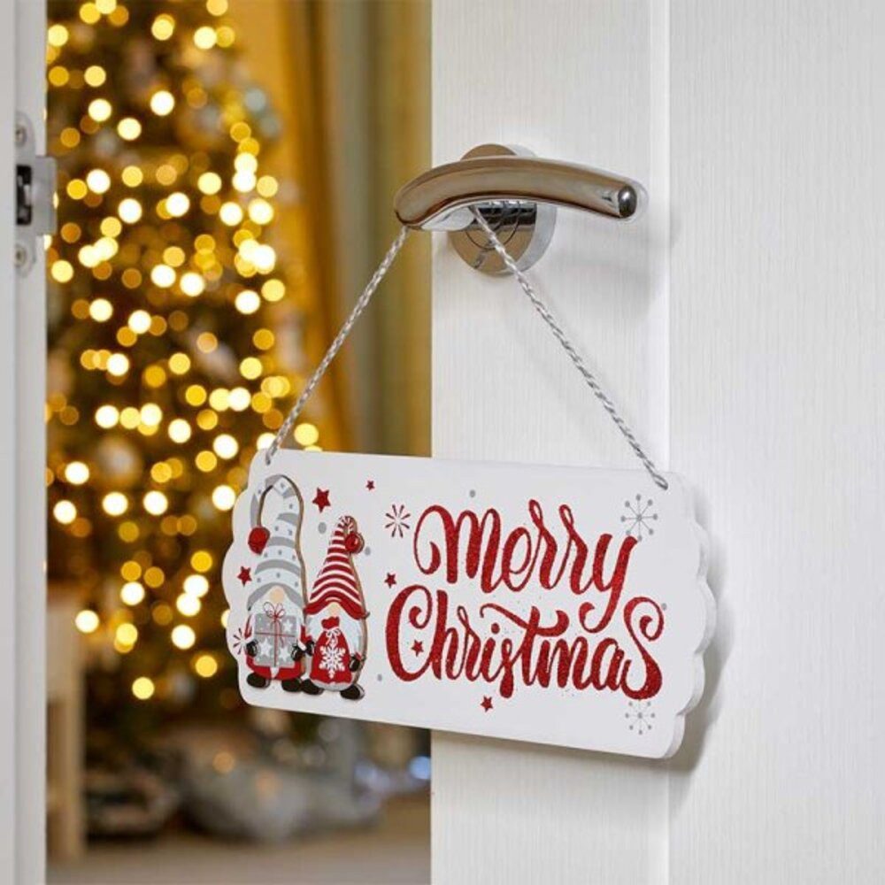 THREE KINGS Weihnachtsdorf Wichtel Weihnachtsschild / Merry Gonkmas