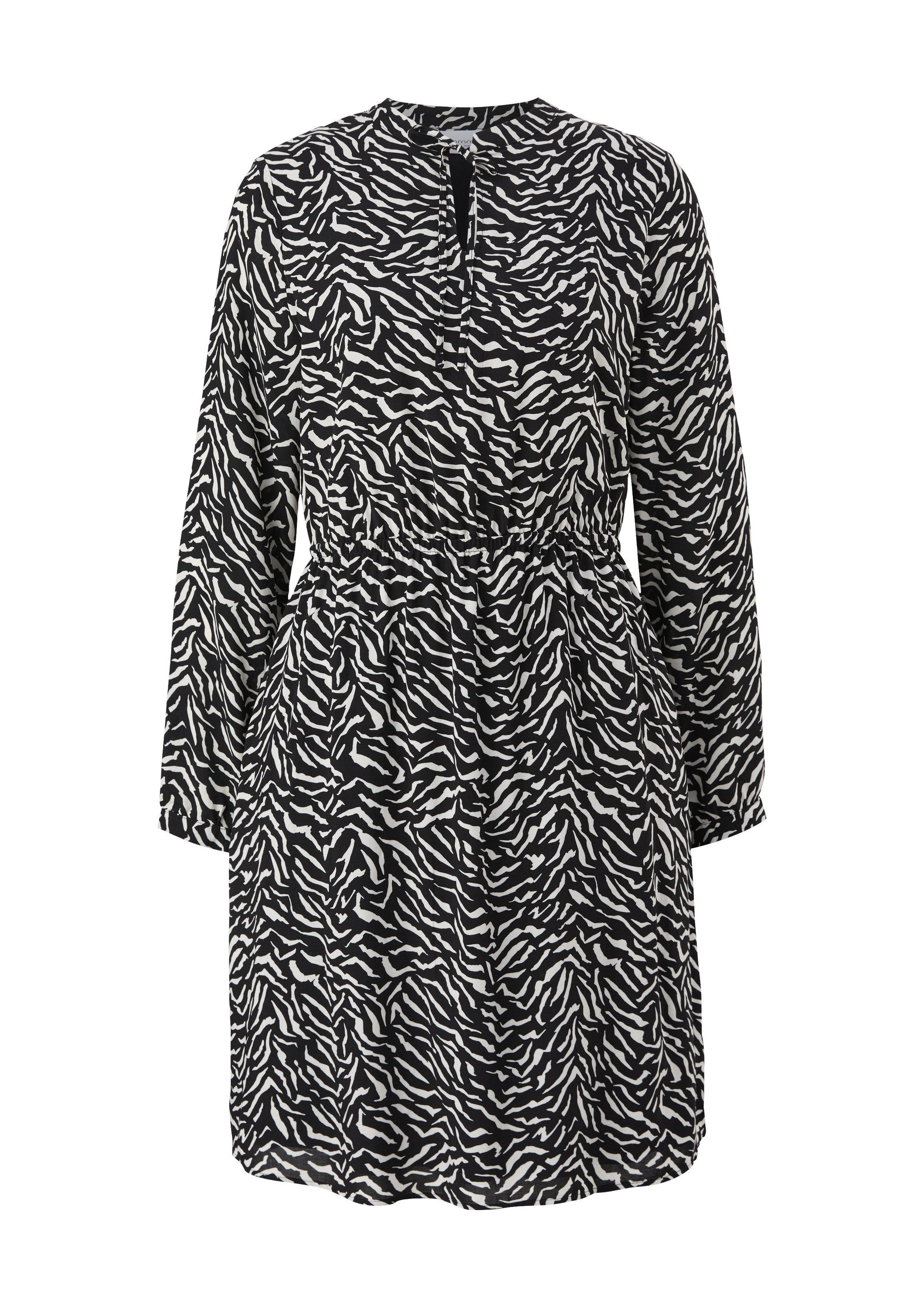 comma Minikleid Kleid Kleid aus Viskose
