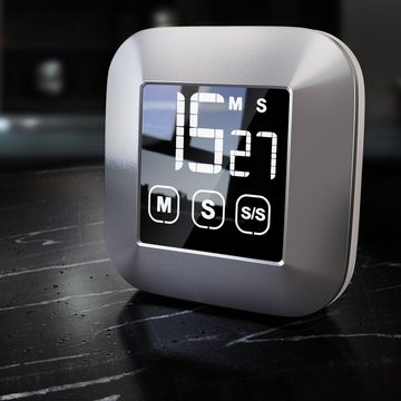 BEARWARE Küchentimer Digital, Küchenwecker Eieruhr, LCD Display, Countdown, magnetisch